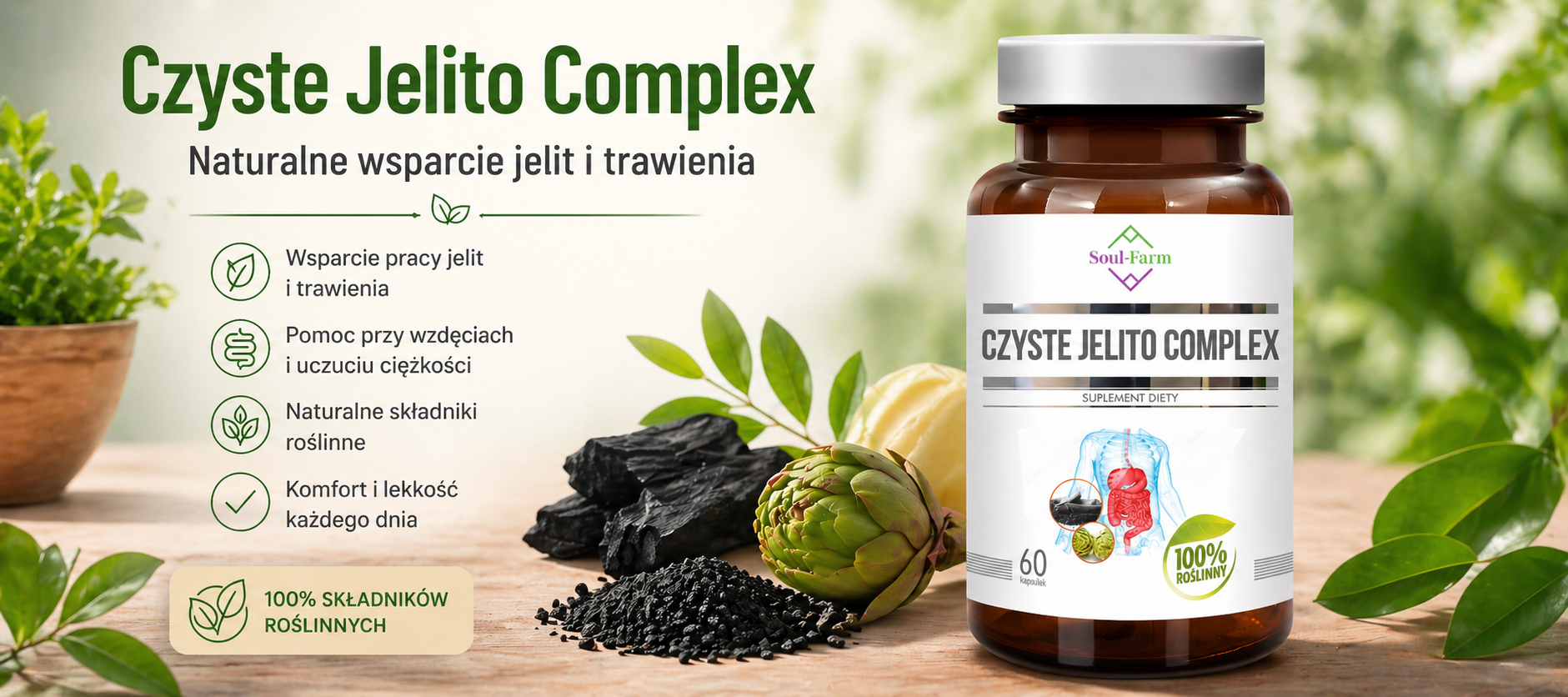 Czyste Jelito Complex – naturalne wsparcie jelit i trawienia