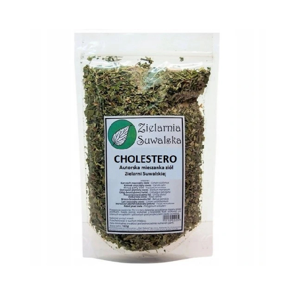 Mieszanka ziołowa Cholestero (Miażdżyca, Cholesterol, Trójglicerydy) 250g Zielarnia Suwalska