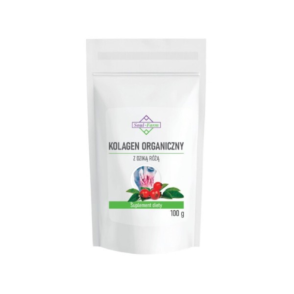 Kolagen organiczny z dziką różą 100g Soul-Farm 