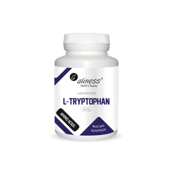 L-Tryptophan (tryptofan) 100 kapsułek Aliness