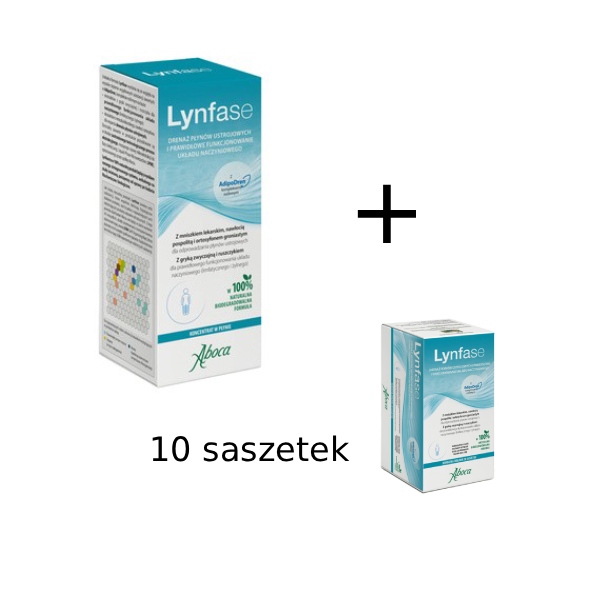 Fitomagra Lynfase płyn 180g Aboca + Lynfase herbata Gratis