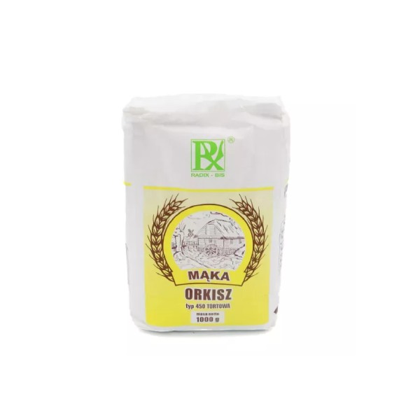 Mąka orkiszowa typ 450 tortowa 1kg Radix - Bis