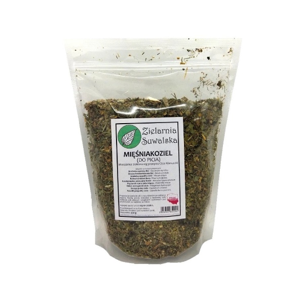 Mieszanka ziołowa wg Ojca Klimuszki Mięśniakoziel 450g Zielarnia Suwalska