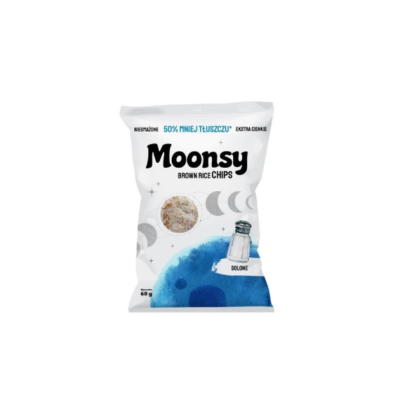 Moonsy chipsy ryżowe solone 60g