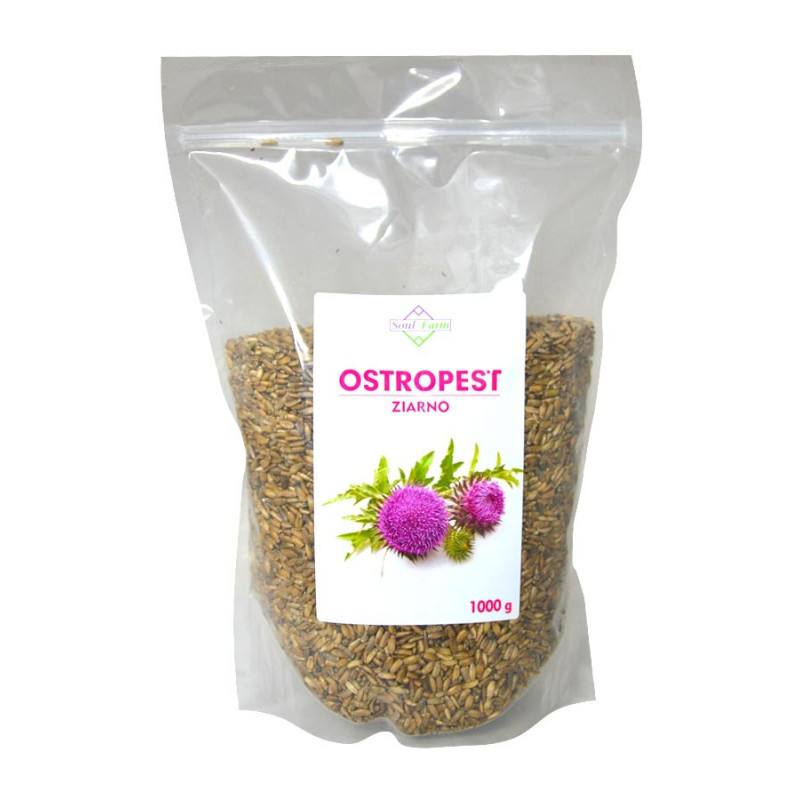Ostropest plamisty, ziarno, soul-farm, 1000g, wątroba