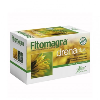 Fitomagra Drena plus, herbata w saszetkach,  Aboca, odchudzanie, oczyszczanie, trawienie
