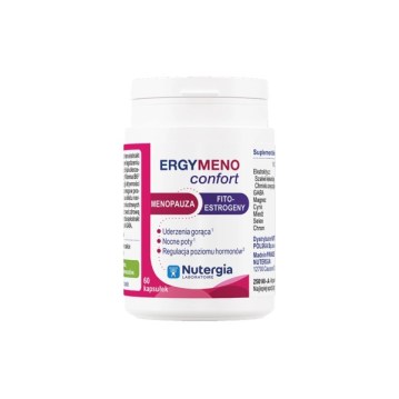 Ergymeno confort, Nutergia, menopauza, uderzenia gorąca, fitoestrogeny