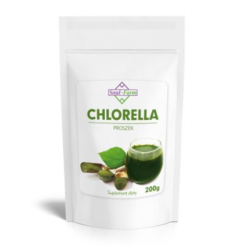 Chlorella, proszek, 200g, soul-farm, oczyszczanie, wzmacnianie, odporność