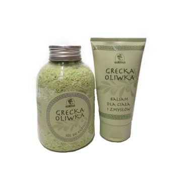 grecka oliwka 150ml korana, balsam do ciała i zmysłów, sól do kąpieli, naturalny kosmetyk,