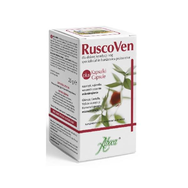 Ruscoven kapsułki, Aboca, żylaki, mikrokrążenie