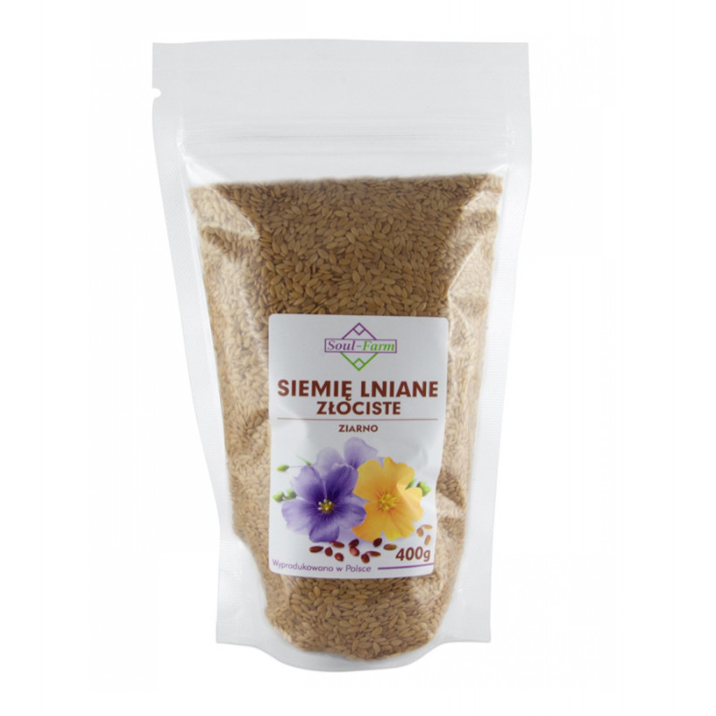 siemię lniane, soul-farm, 200g, ziarna