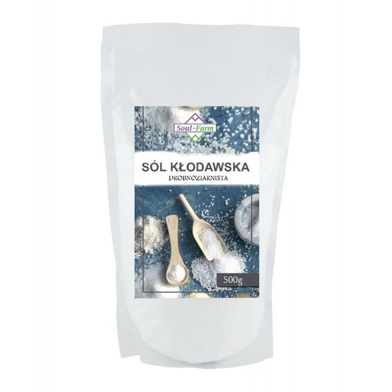 Sól kłodawska drobnoziarnista 500g, Soul-Farm