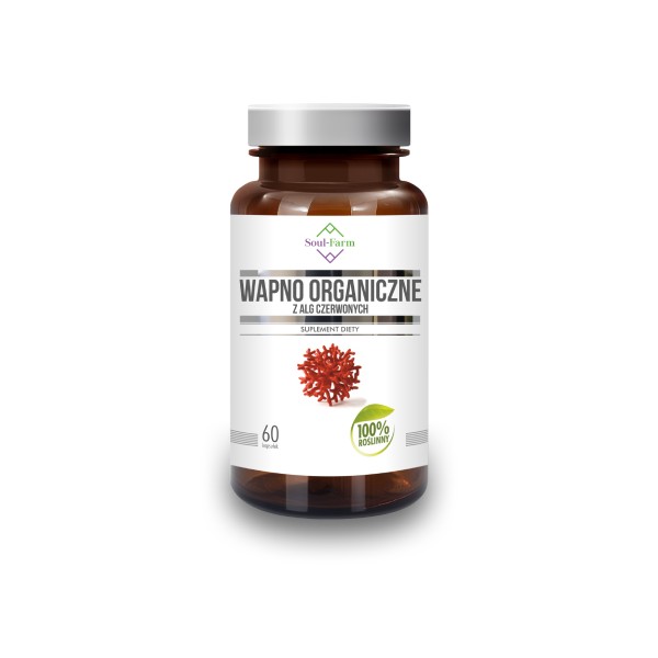 Wapno organiczne 60kapsułek Soul-Farm 